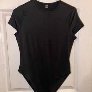 Black Short Sleeve Bodysuit